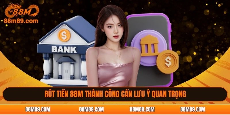 Rút tiền 88M thành công cần lưu ý quan trọng